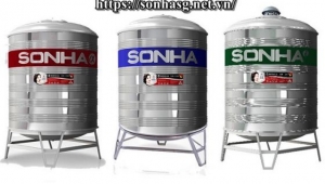 Cung cấp bồn nước inox Sơn Hà 1500l ngang