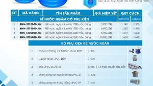 [BẢO HÀNH 70 NĂM] Bể nước ngầm Sơn Hà độc đáo