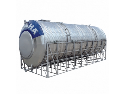 Bồn Inox Công Nghiệp 8000L Ngang
