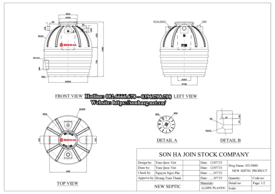 Bản vẽ kĩ thuật số 1