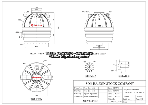 Bản vẽ kĩ thuật số 1