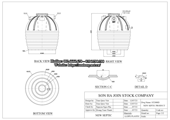 Bản vẽ kĩ thuật số 2 