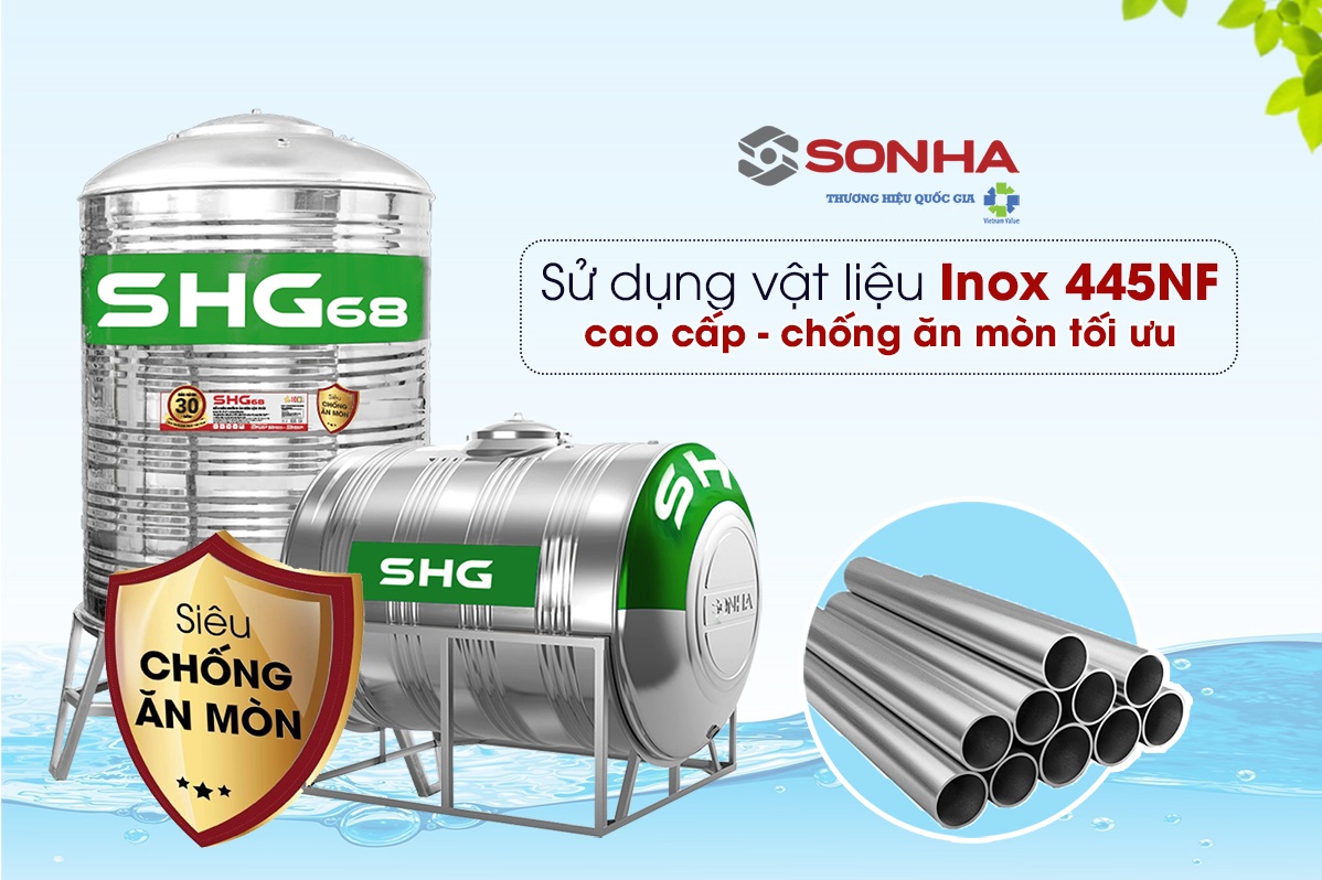 bồn nước inox dễ chiếm nhiều thiện cảm của người dùng hơn