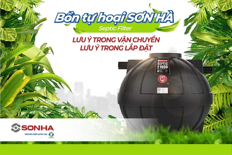 3 lưu ý cần biết khi lắp đặt bồn tự hoại Sơn Hà