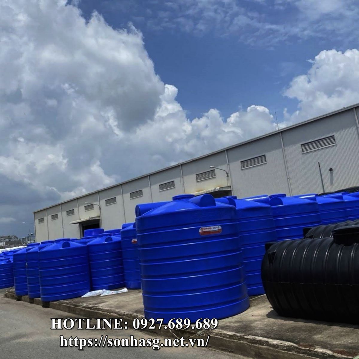 Đơn vị cung cấp bồn nước nhựa Sơn Hà 300l tại Hà Nội